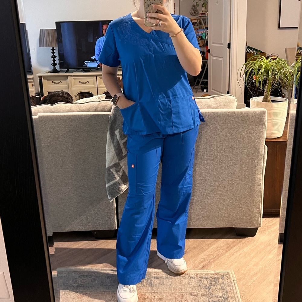 NWT Orange Brand Scrub set